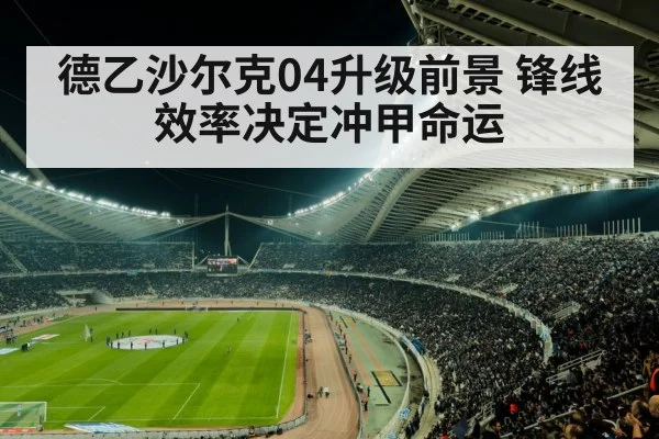 德乙沙尔克04升级前景 锋线效率决定冲甲命运